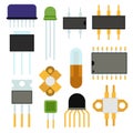 Computer chip technology processor circuit Royalty Free Stock Photo