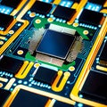 computer chips, AI-generatet Royalty Free Stock Photo