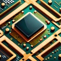 computer chips, AI-generatet Royalty Free Stock Photo