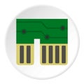 Computer chipset icon circle