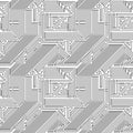 Computer circuit board seamless pattern Royalty Free Stock Photo