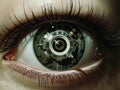 Computer circuit in human eye