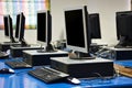 Computer classroom Royalty Free Stock Photo