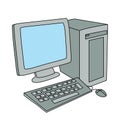 Computer clip art illustration vector isolated