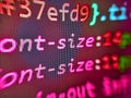 Computer code data. Keyword planning and targeting. PHP development, software site code. Screens concept design. Software Royalty Free Stock Photo
