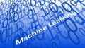 Computer code for machine learning data processing, binary code digits background Royalty Free Stock Photo
