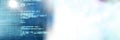 Computer code processing against black and green background, program coding and technology concept Royalty Free Stock Photo