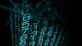 Computer coding background, digital ai learning concept Royalty Free Stock Photo