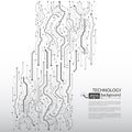 Computer communication cybernetic element. Circuit board vector
