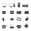 Computer components icon Royalty Free Stock Photo