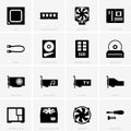 Computer components icons