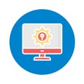 Computer configure Isolated Vector icon which can easily modify or edit Royalty Free Stock Photo