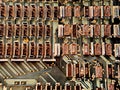 computer PCB or aerial view of the city of tomorrow