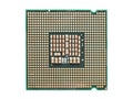 Computer CPU Chip Isolated Royalty Free Stock Photo