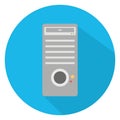 Computer, cpu Color Vector icon which can easily modify or edit Royalty Free Stock Photo