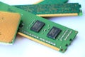 Computer CPU and RAM Royalty Free Stock Photo