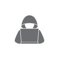 computer cracker icon. Simple element illustration. computer cracker symbol design template. Can be used for web and mobile Royalty Free Stock Photo