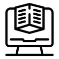 Computer creating three dimensional cube object icon Royalty Free Stock Photo