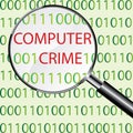 Computer crime concept