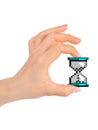 Computer cursor clock in hand