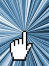Computer cursor - internet concept Royalty Free Stock Photo