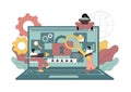 Computer data protection concept for web page, application development, coding, programming Royalty Free Stock Photo