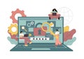 Computer data protection concept for web page, application development, coding, programming Royalty Free Stock Photo