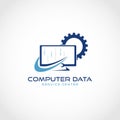 Computer Data Service Logo Design