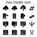 Computer Data Transfer icon set