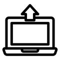 Computer, data transfer Isolated Vector Icon which can be easily modified or edited Royalty Free Stock Photo