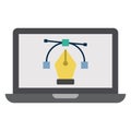 Computer design, web coding Color Vector icon which can easily modify or edit Royalty Free Stock Photo