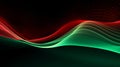 Red and green abstract background. Christmas. Generative ai Royalty Free Stock Photo