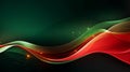 Red and green abstract background. Christmas. Generative ai Royalty Free Stock Photo