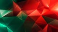 Red and green abstract background. Christmas. Generative ai Royalty Free Stock Photo