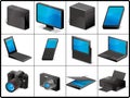 Computer and devices icons for structure