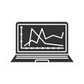 Computer diagnostics service glyph icon