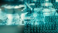 Computer digital data software programming Royalty Free Stock Photo