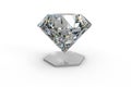 luxury diamond gem, 3d rendering