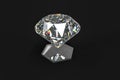 luxury diamond gem, 3d rendering Royalty Free Stock Photo