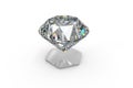 luxury diamond gem, 3d rendering