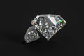 luxury diamond gem, 3d rendering Royalty Free Stock Photo
