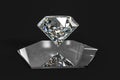 luxury diamond gem, 3d rendering Royalty Free Stock Photo