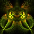 Computer digital fractal art abstract fractals mysterious plant structure