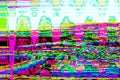 Computer digital glitch abstract background,  design black Royalty Free Stock Photo