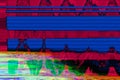 Computer digital glitch abstract background, noise television Royalty Free Stock Photo
