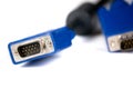 Computer digital video cable Royalty Free Stock Photo