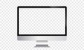 Computer display blank screen vector frame