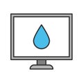 Computer display calibration color icon