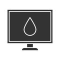 Computer display calibration glyph icon