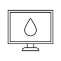 Computer display calibration linear icon